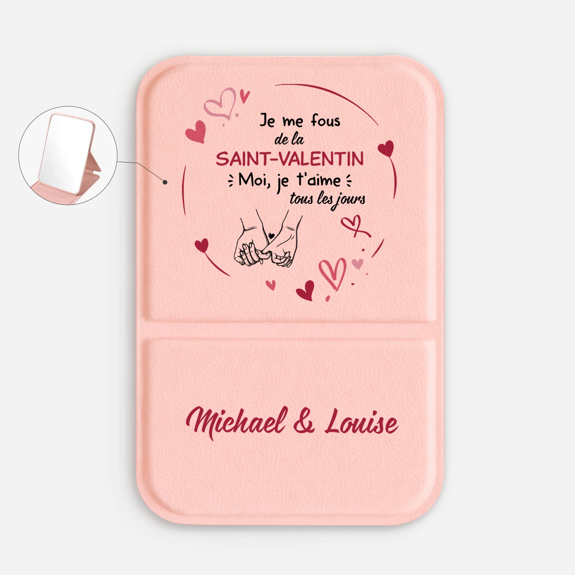 Miroir De Poche Personnalisé Par Cher | Je T’aime