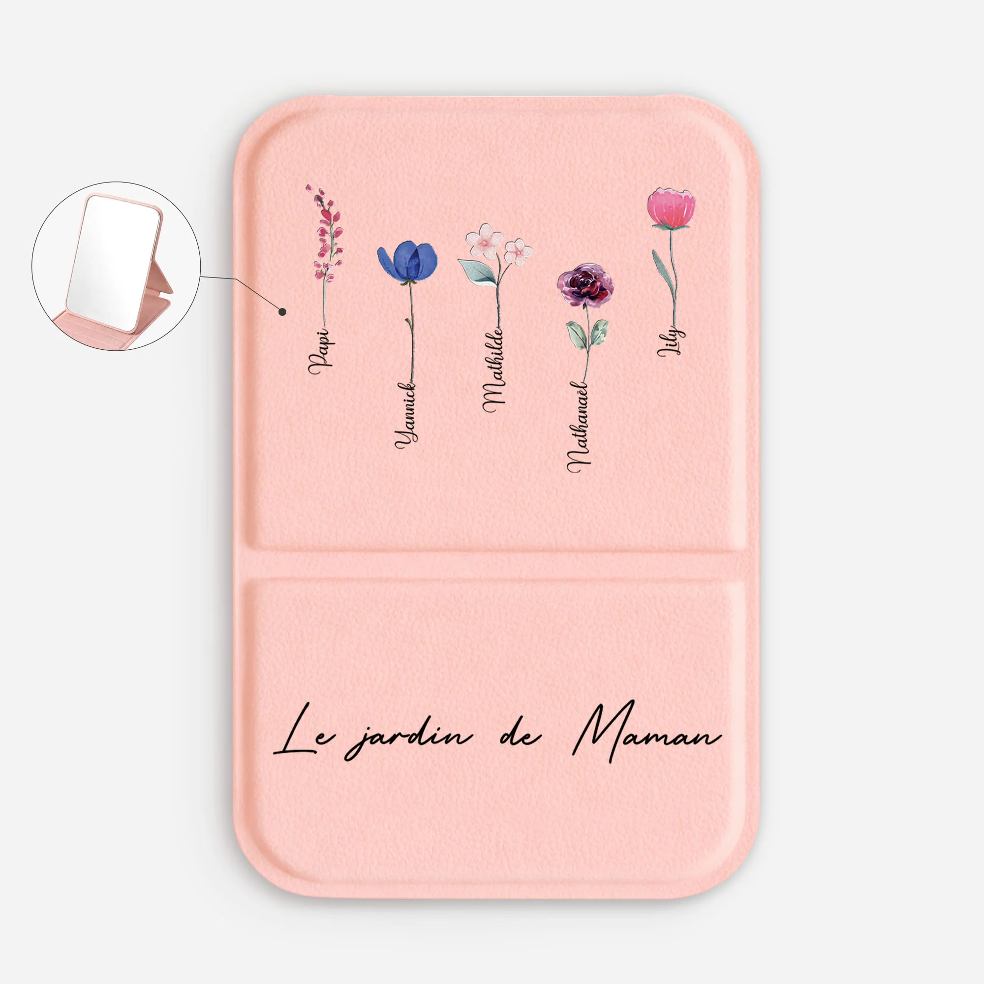 Miroirs De Poche Personnalisés | Le Jardin De Maman Mamie