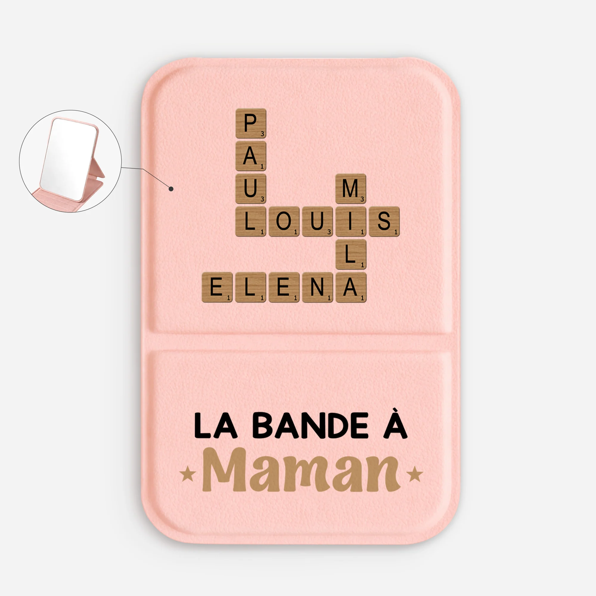 Personnalise Miroir De Poche | Mots Croisés De Maman Mamie