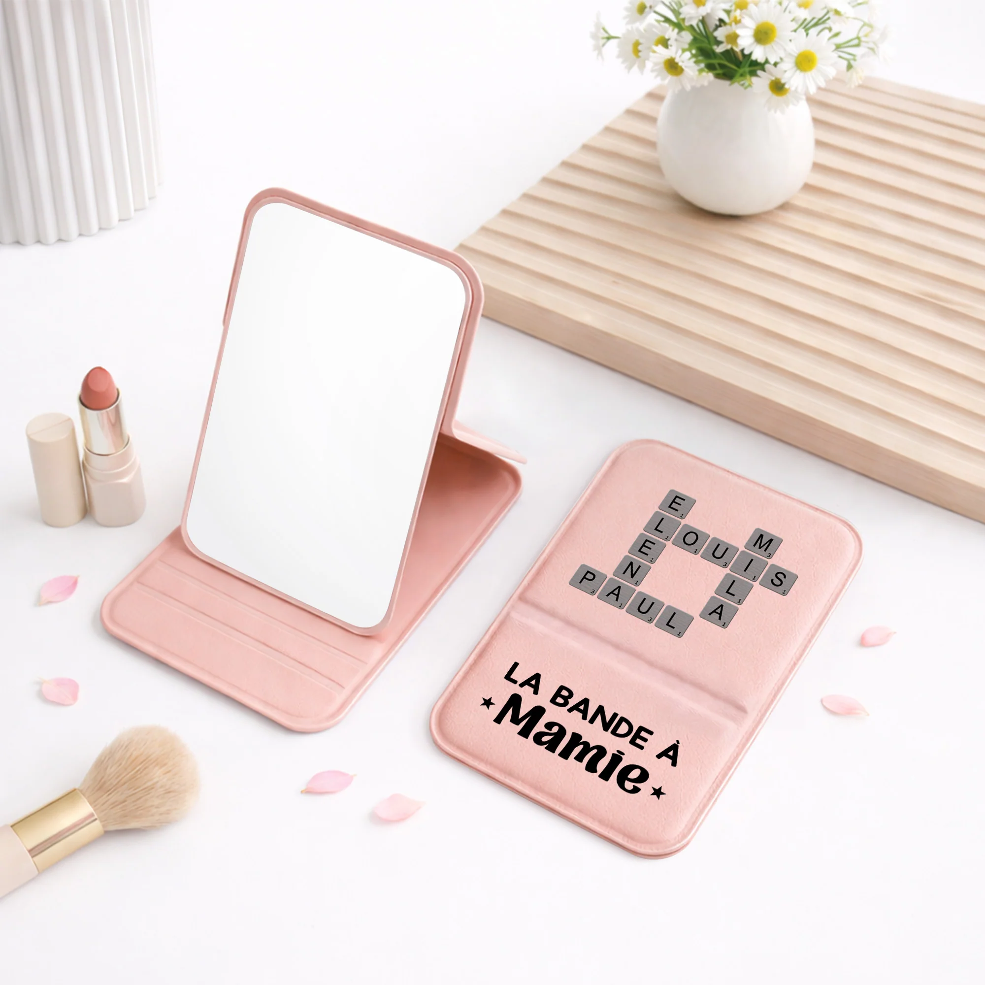 Personnalise Miroir De Poche | Mots Croisés De Maman Mamie - Image 2