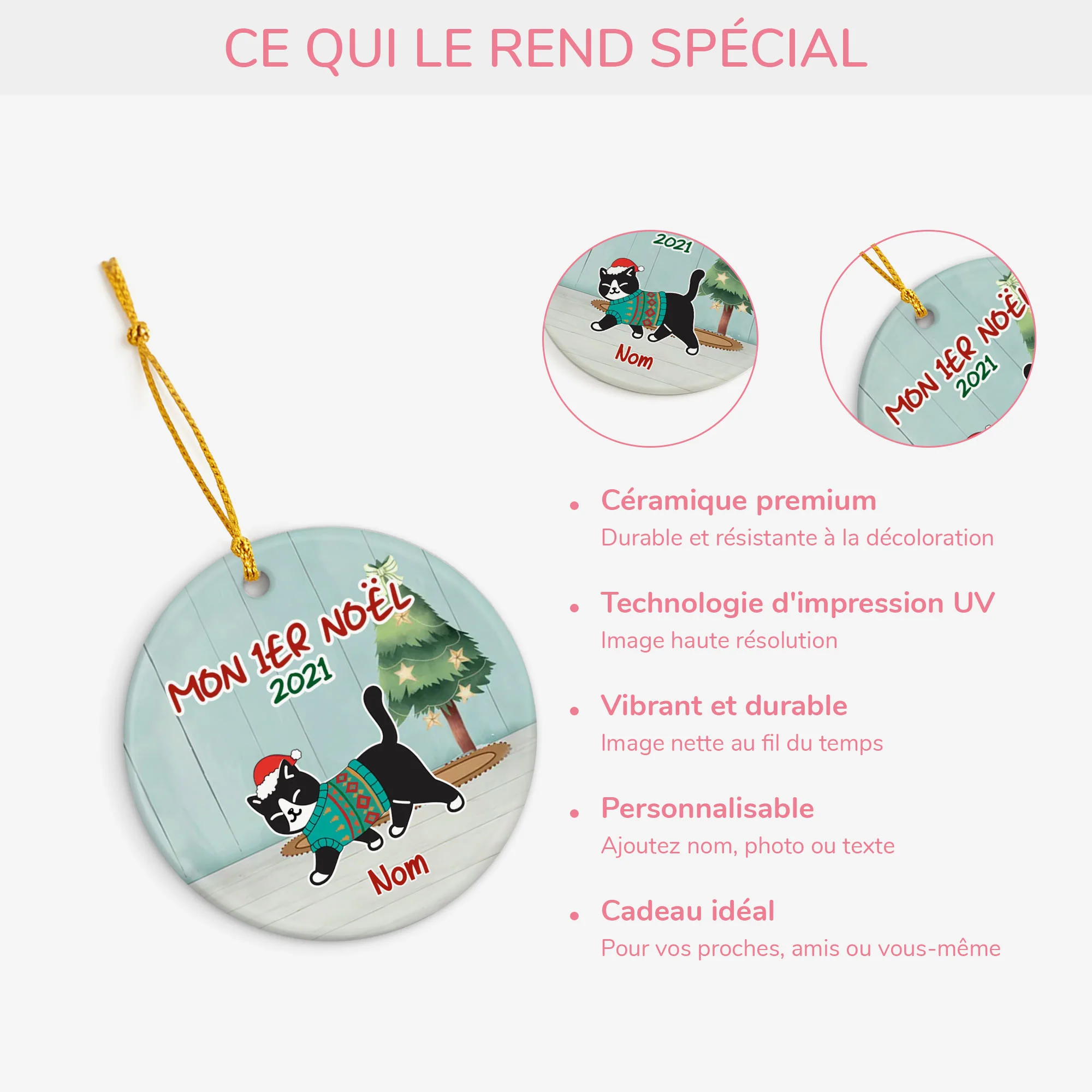 Ornement Mon 1er Noël Personnalisé - Image 4