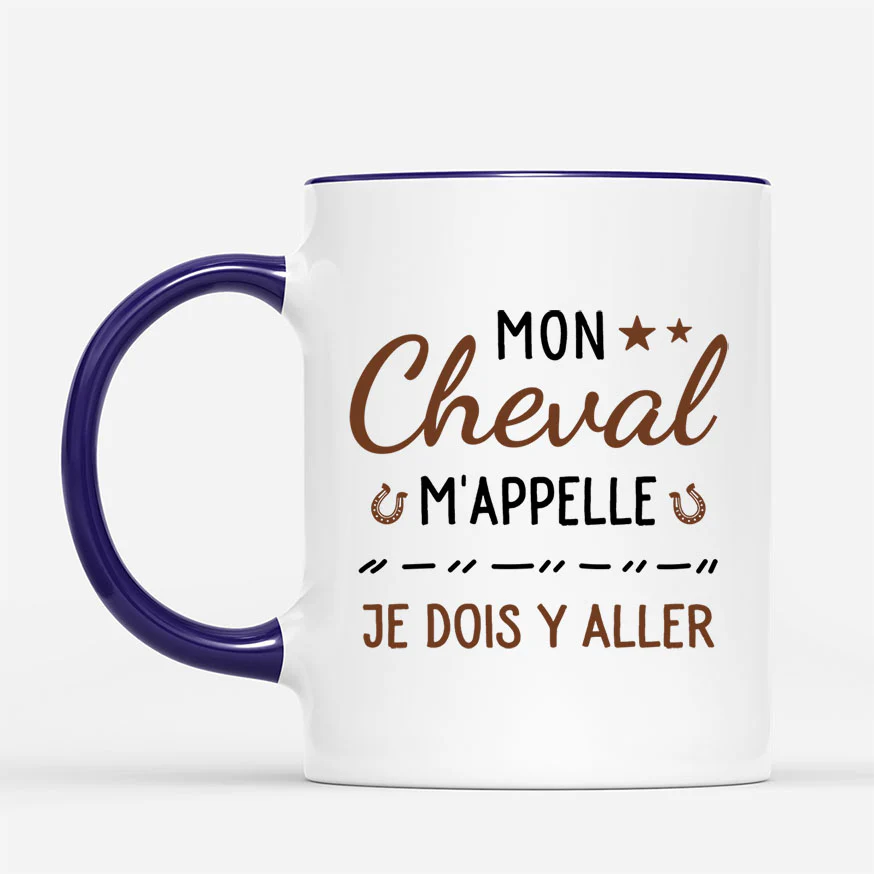 Mug Personnalisé Cheval - Mon Cheval M'appelle - Image 3