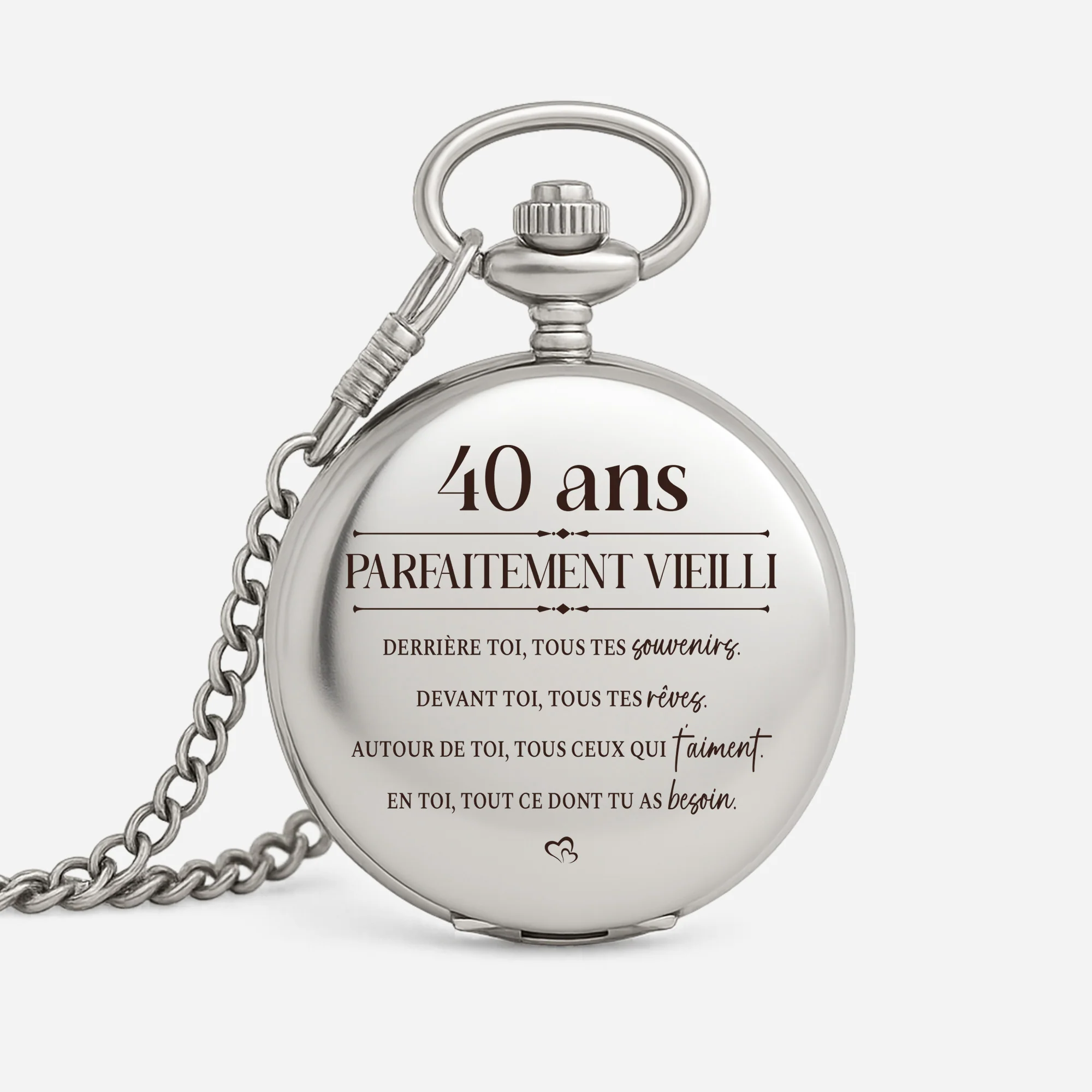Montre De Poche Personnalisable Pour Anniversaire - Parfaitement Vieilli