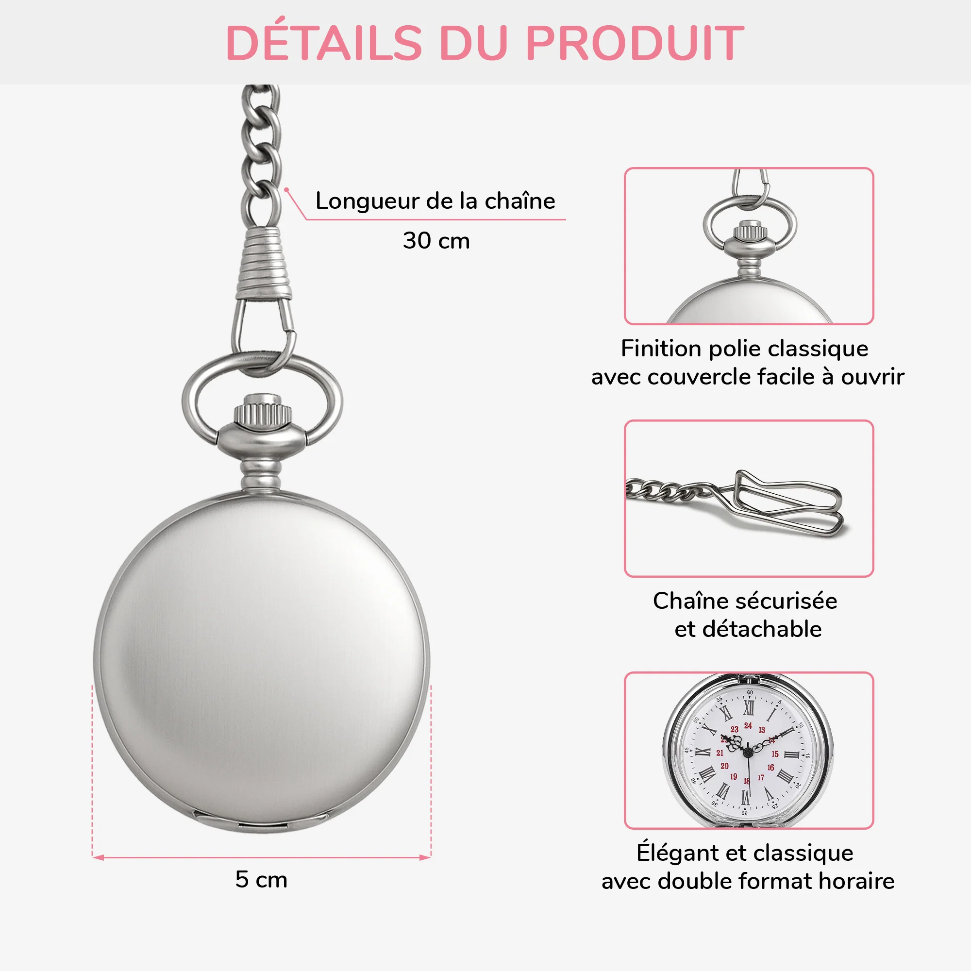 Montre De Poche Personnalisable Pour Anniversaire - Parfaitement Vieilli - Image 3