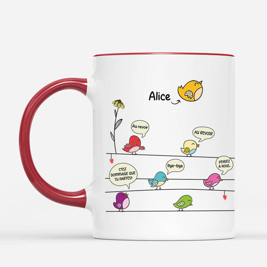 Tasse personnalisée collègue - Au revoir - Image 2