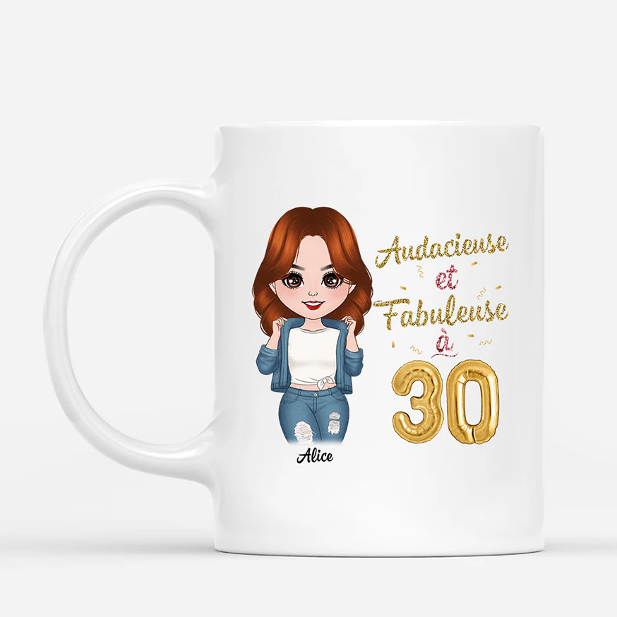 Mug Personnalisé Anniversaire | Audacieuse et Fabuleuse