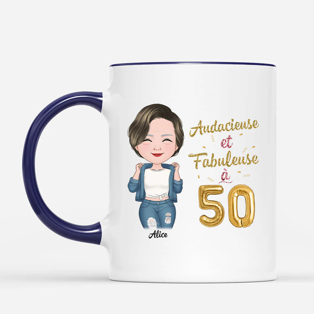 Mug Personnalisé Anniversaire | Audacieuse et Fabuleuse - Image 2