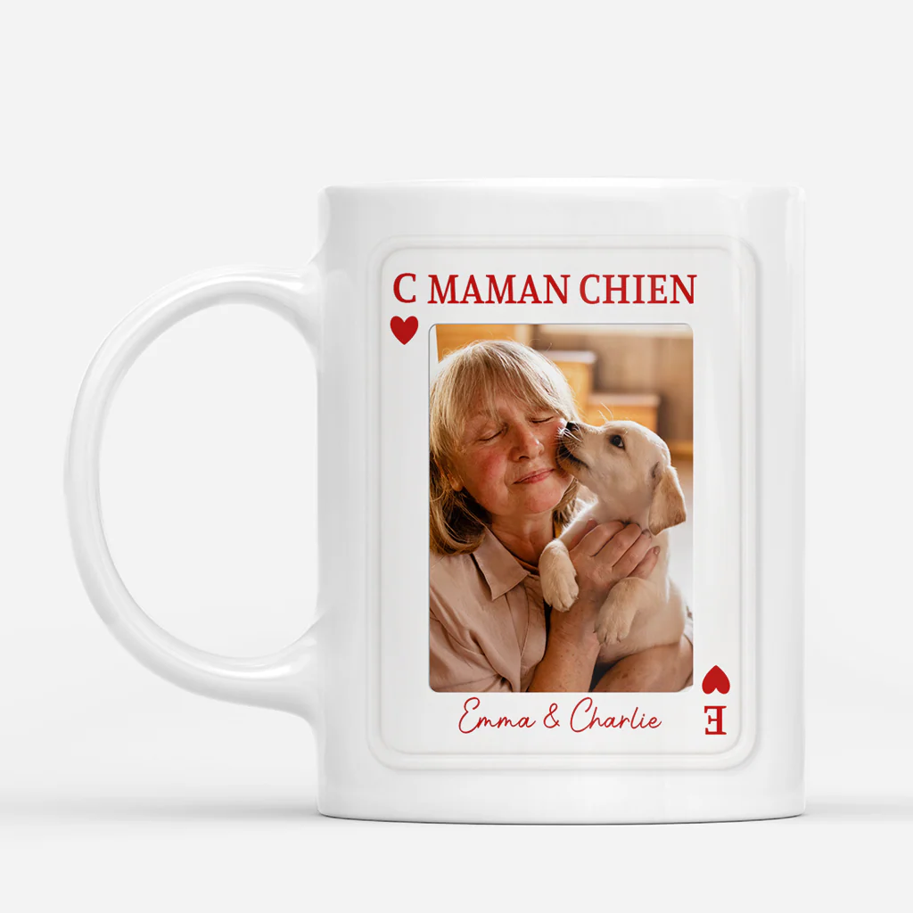 Mug Avec Photo Personnaisé - Maman Chien Papa Chat