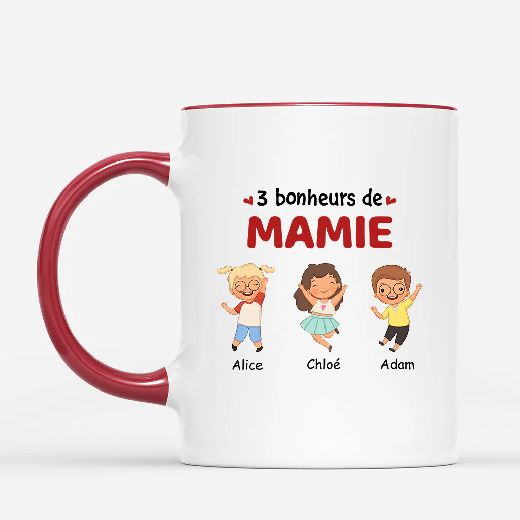 Tasse Personnalisée Mamie – Bonheur d’Être Mamie - Image 2