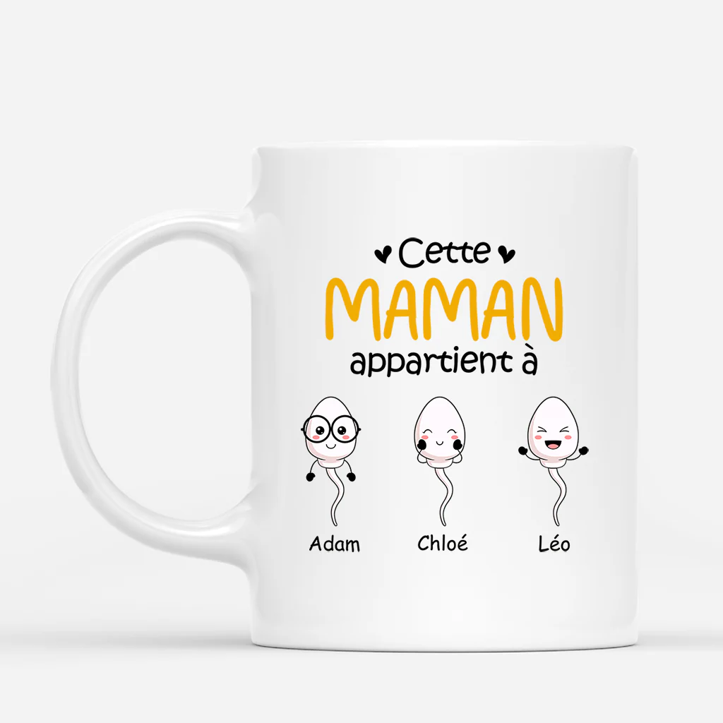 Tasse Personnalisée Mamie – Cette Mamie Appartient À