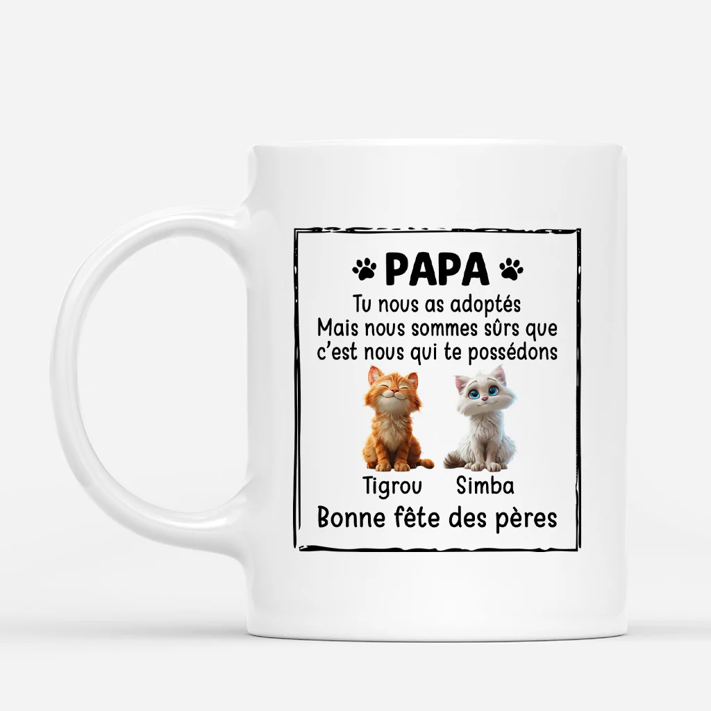 Mug personnalisé avec chat – C’est moi qui te possède