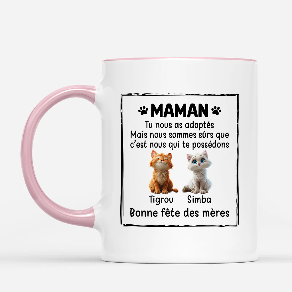 Mug personnalisé avec chat – C’est moi qui te possède - Image 2