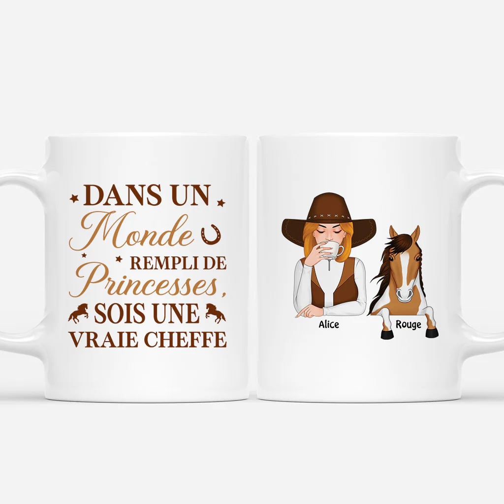 Tasse Personnalisée Cheval - Sois Une Jument Cheffe