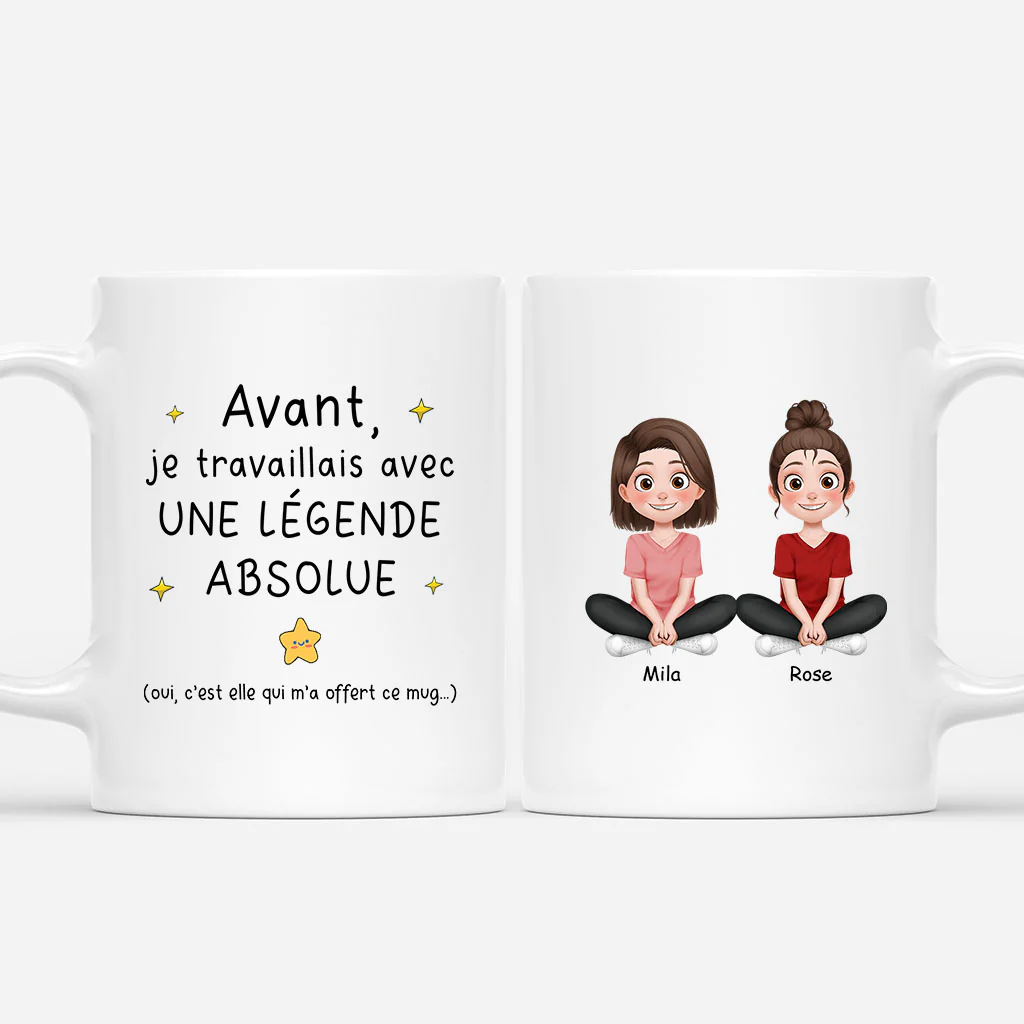 Tasse Personnalisée Collègue - Légendes Absolues