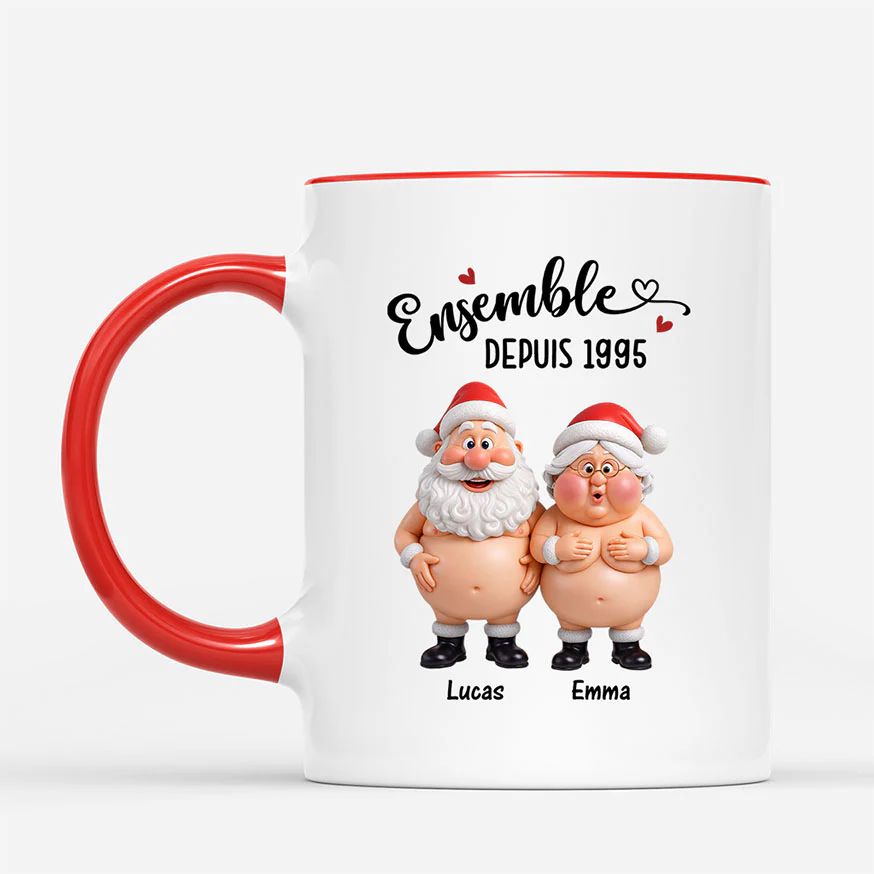Mug Personnalisé Couple Drôle - Ensemble Depuis - Image 2