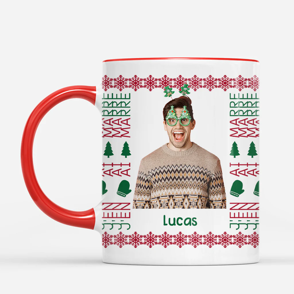 Mug De Noël Personnalisé Pour Femme/Homme - J'en Ai Marre - Image 2