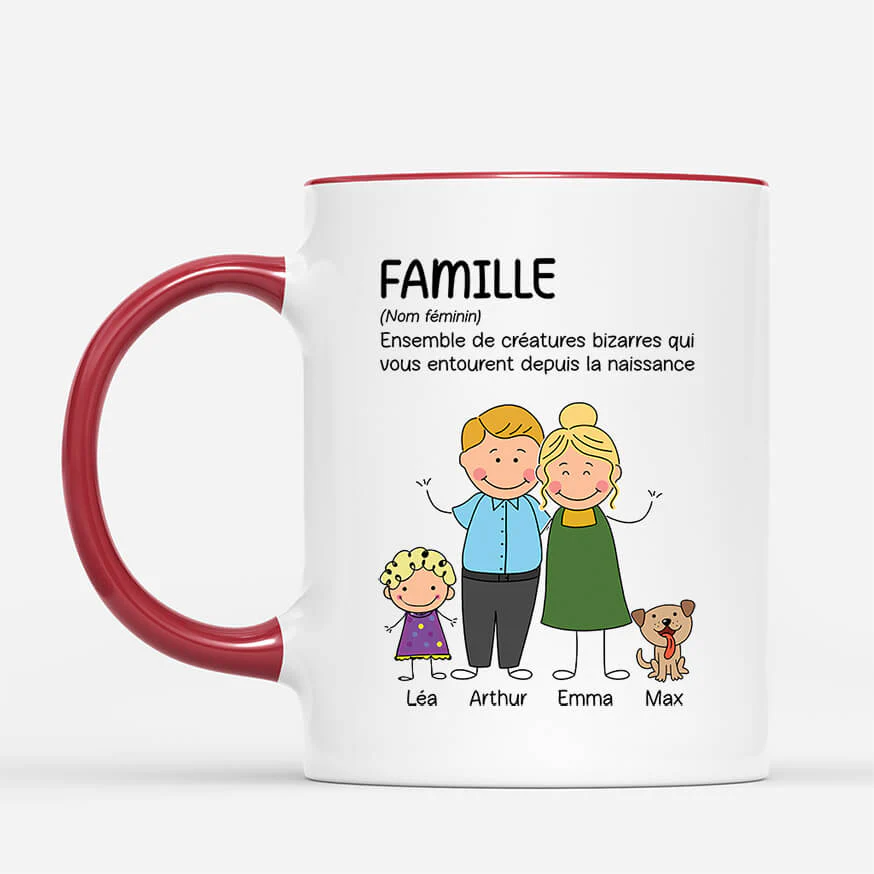 Mug Personnalisé Maman - Définition De La Famille - Image 2