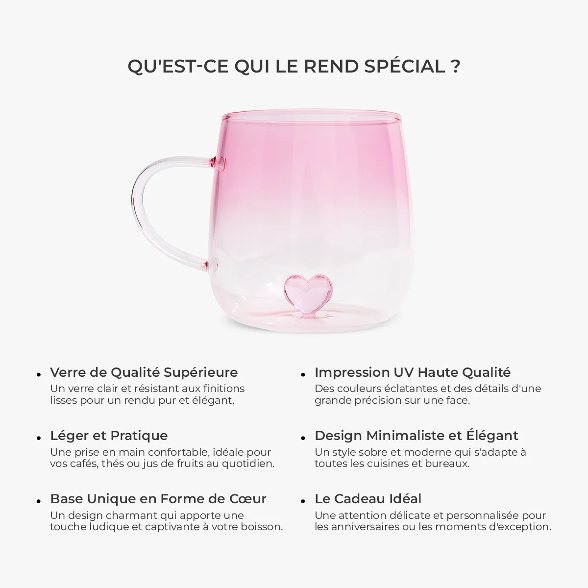 Mug En Verre Personnalisé Dégradé Pour Papa - Papa Ours Et Enfants - Image 5