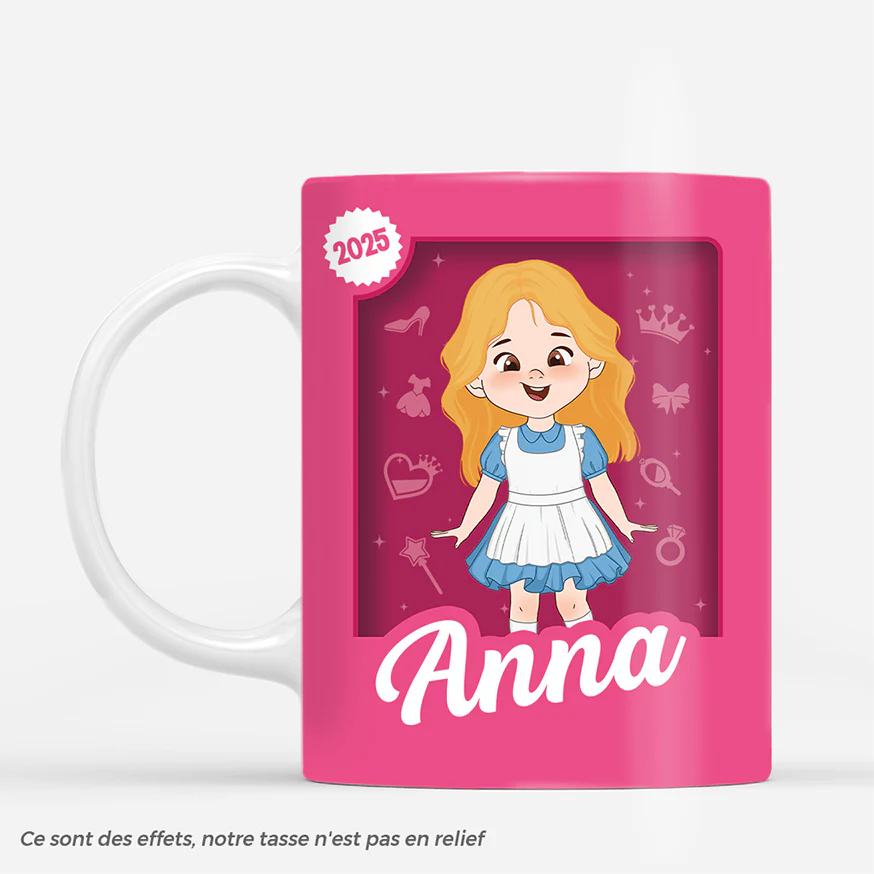 Mug Personnalisé Enfant - Une Jolie Poupée