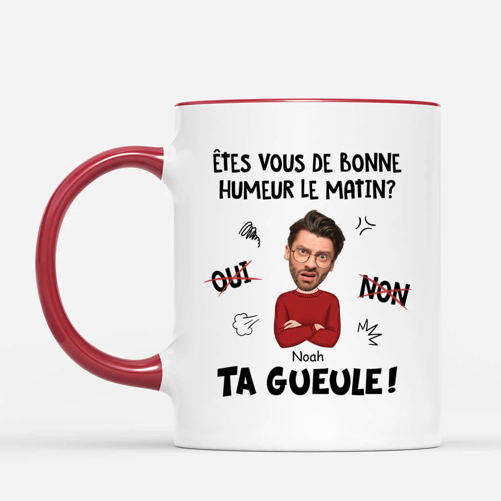 Mug Personnalisé Humour - Êtes-Vous De Bonne Humeur Le Martin - Image 2