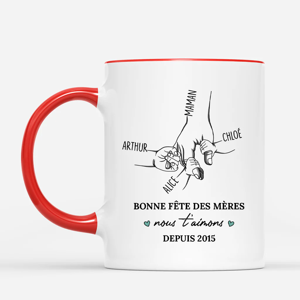 Tasse Personnalisée Fête Des Pères - Nous T'Aimons Depuis - Image 2
