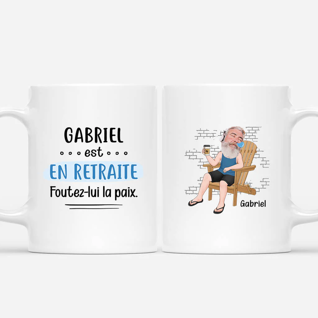 Tasse Personnalisée Humour | Foutez-lui La Paix Homme