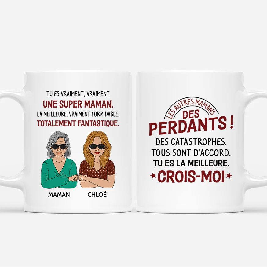 Mug Personnalisé Maman Humour - Une Super Maman