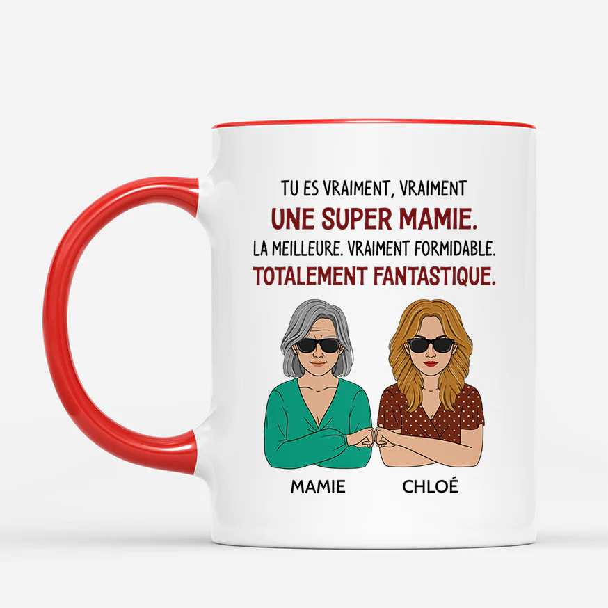 Mug Personnalisé Maman Humour - Une Super Maman - Image 2