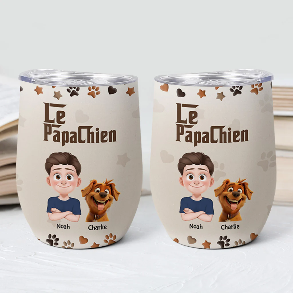 Cadeau Personnalisé Chien | Mug Isotherme 355ml La Maman Chien - Image 2