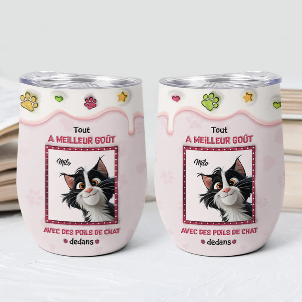 Mug Isotherme Chat | Tout Ira Mieux Avec Chat Personnalisé 355 ml - Image 2