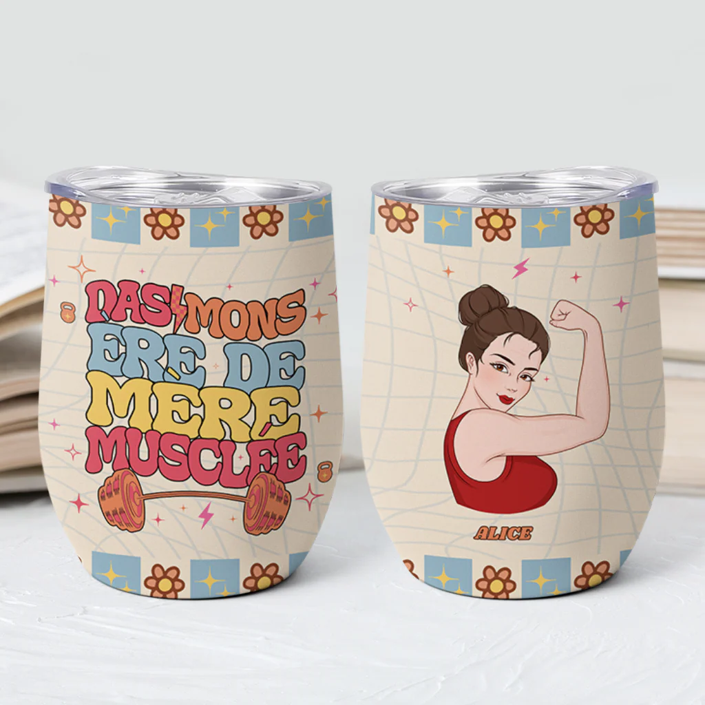 Cadeaux Personnalisés Pour Maman | Mug Isotherme 355ml Dans Mon Ère De Maman Musclée - Image 2