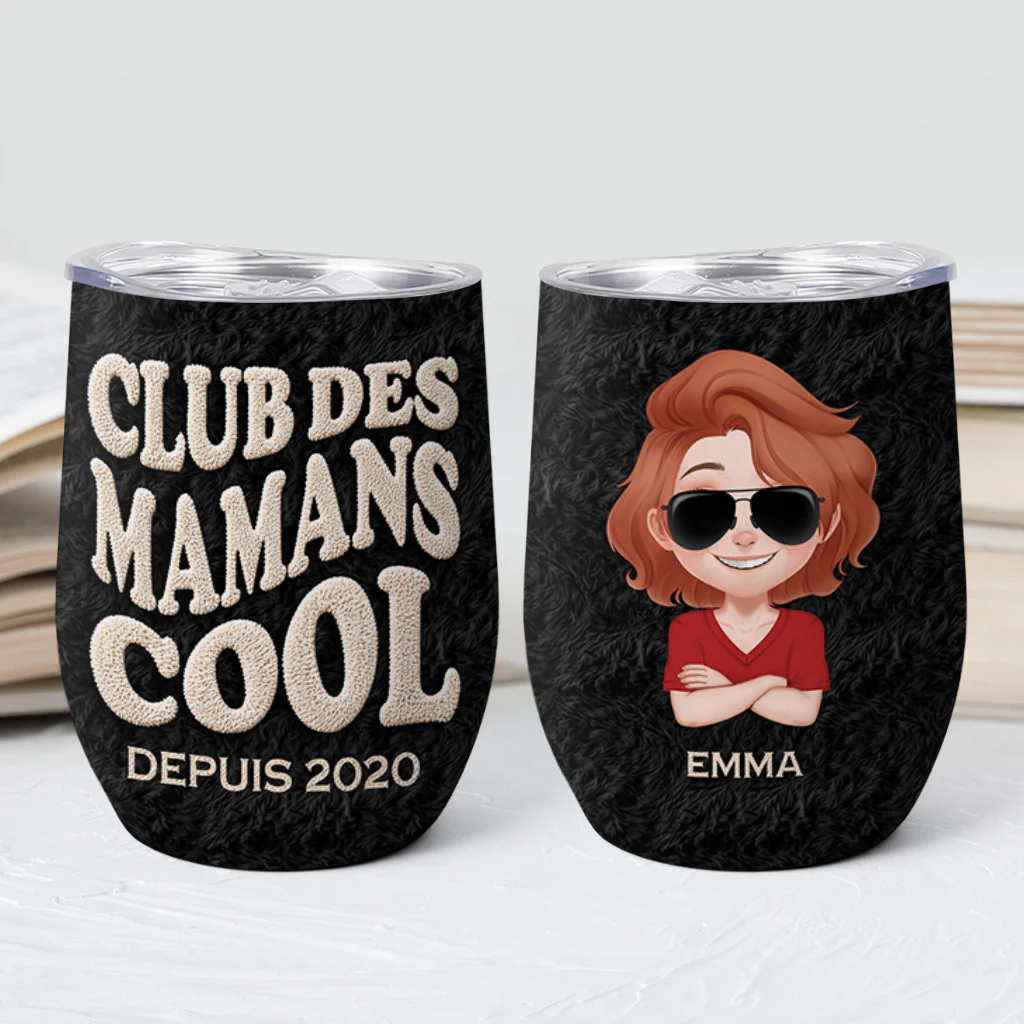 Mug Isotherme Personnalisé Prénom 355ml - Club Des Papas Mamans Cool - Image 2