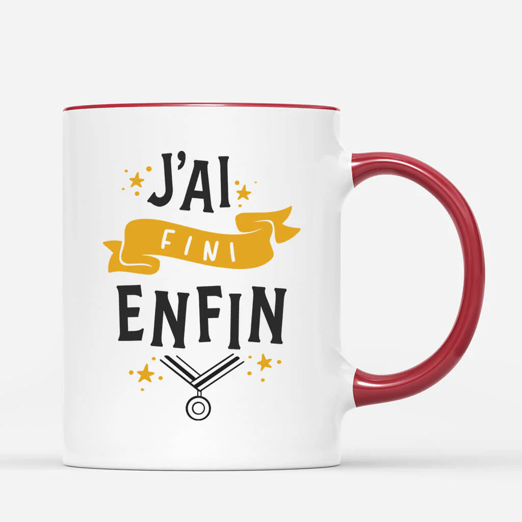 Mug Avec Prénom | J’ai Enfin Fini Personnalisé - Image 3