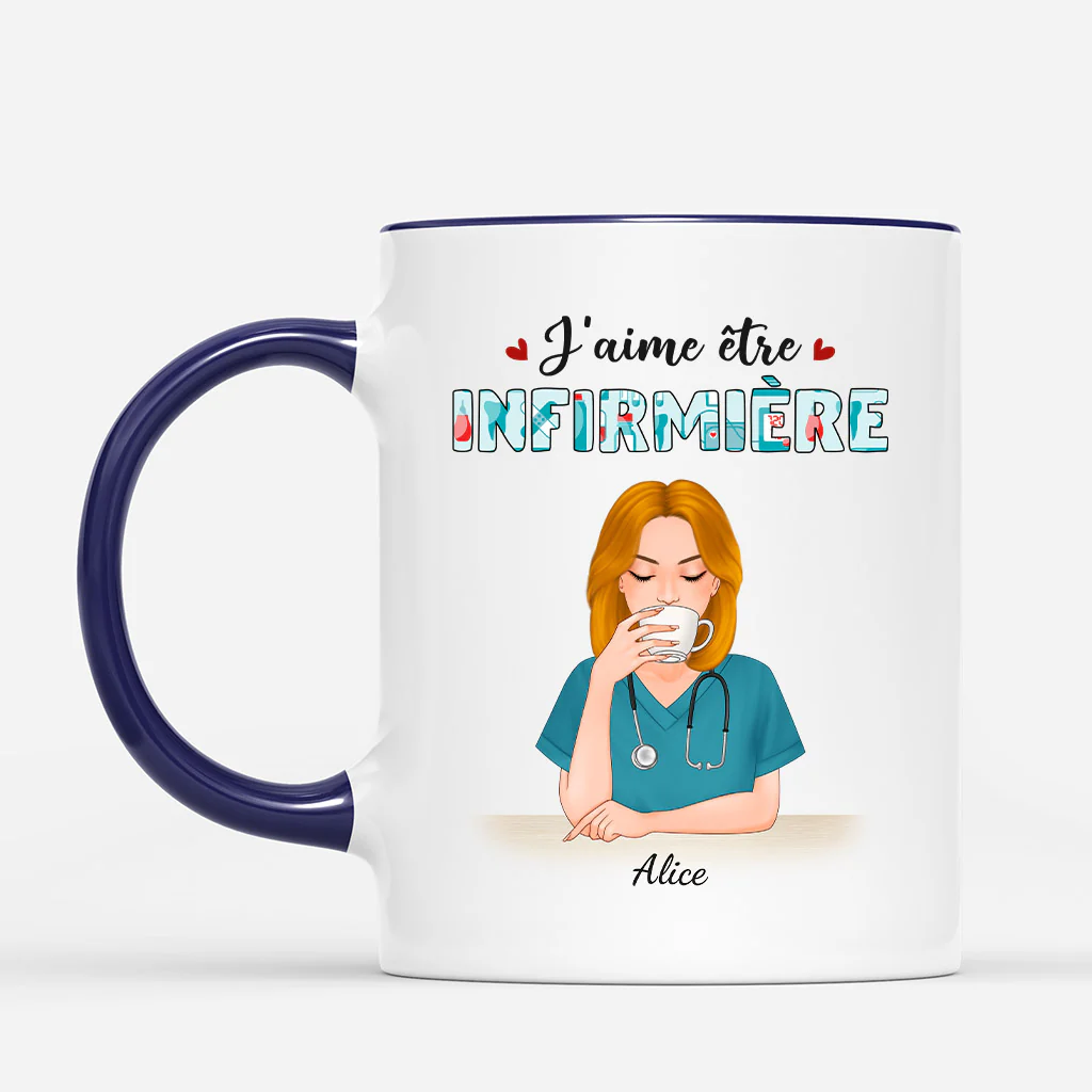 Mug Infirmier | J’aime Être Infirmière Personnalisé - Image 2
