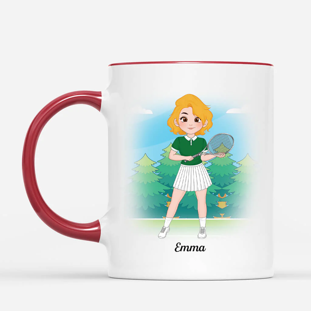 Mug Personnalisé Maman - Je Ne Crie Pas C'est La Voix De Ma Maman Tennis - Image 2