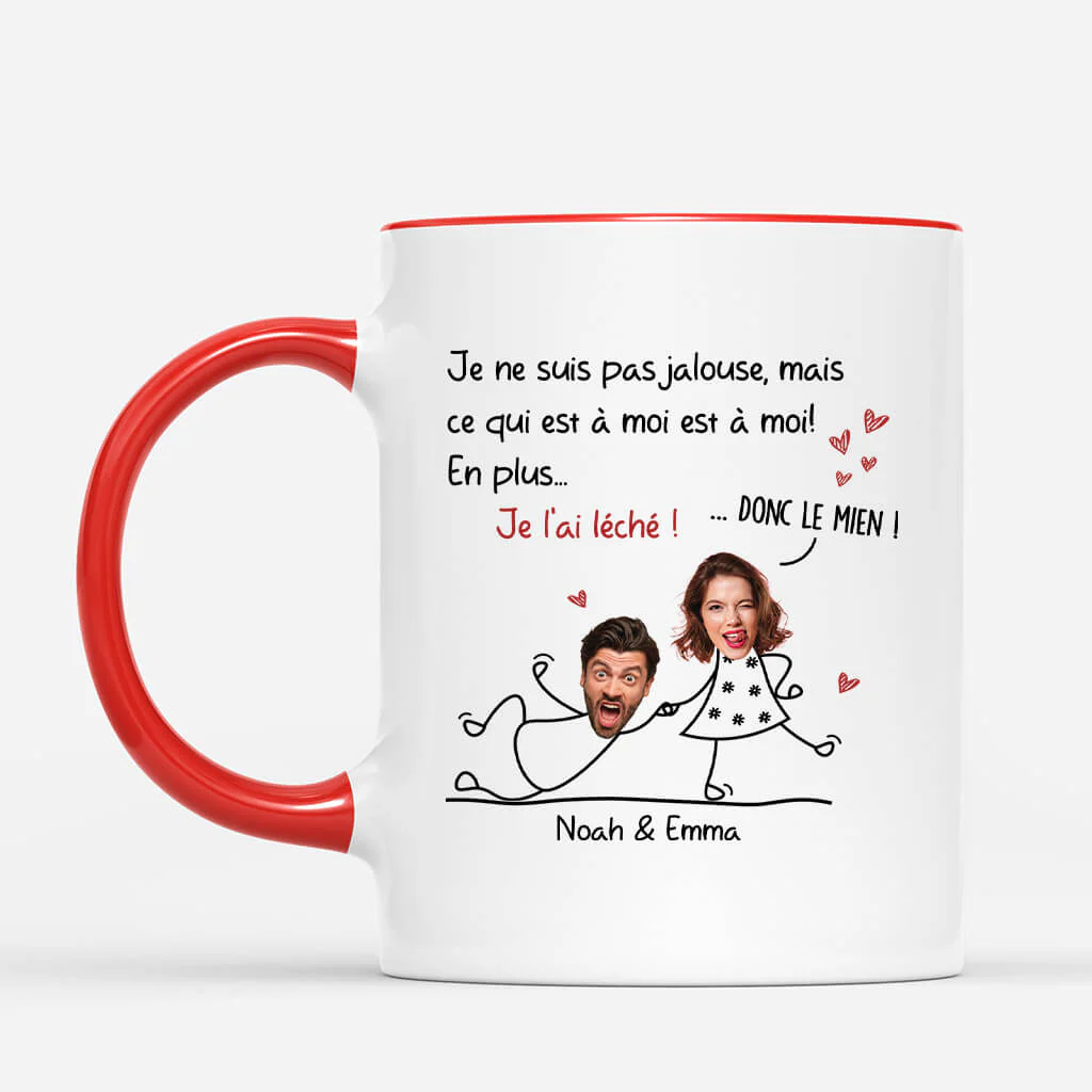 Mug Personnalisé Couple – Je Ne Suis Pas Jaloux/Jalouse - Image 2