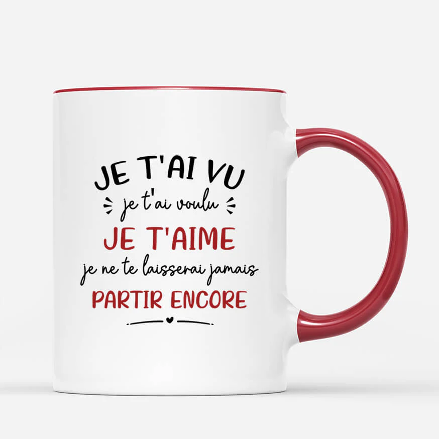 Mug Personnalisé Couple - Je Ne Te Laisserai Jamais Partir Encore - Image 3