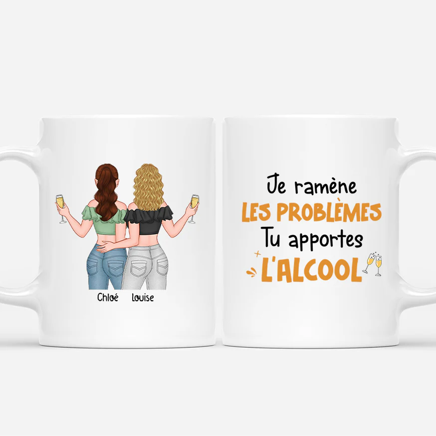 Mug amitié personnalisé – Je Ramène les Problèmes