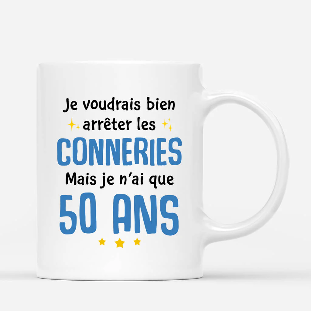 Tasse Personnalisée Anniversaire | Je Voudrais Bien Arrêter Version Femme - Image 3