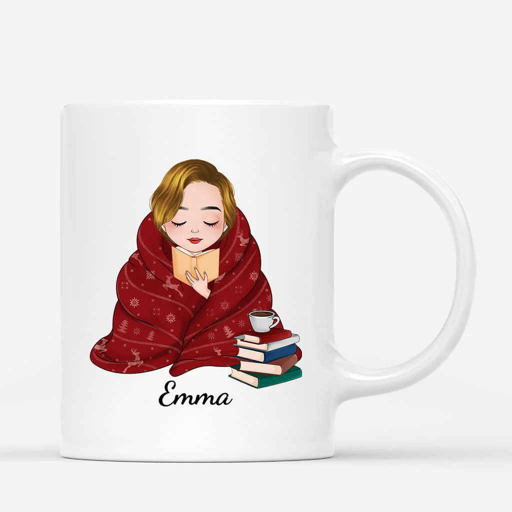 Mug Personnalisé Prénom | Juste Une Femme Qui Aime Les Livres - Image 2