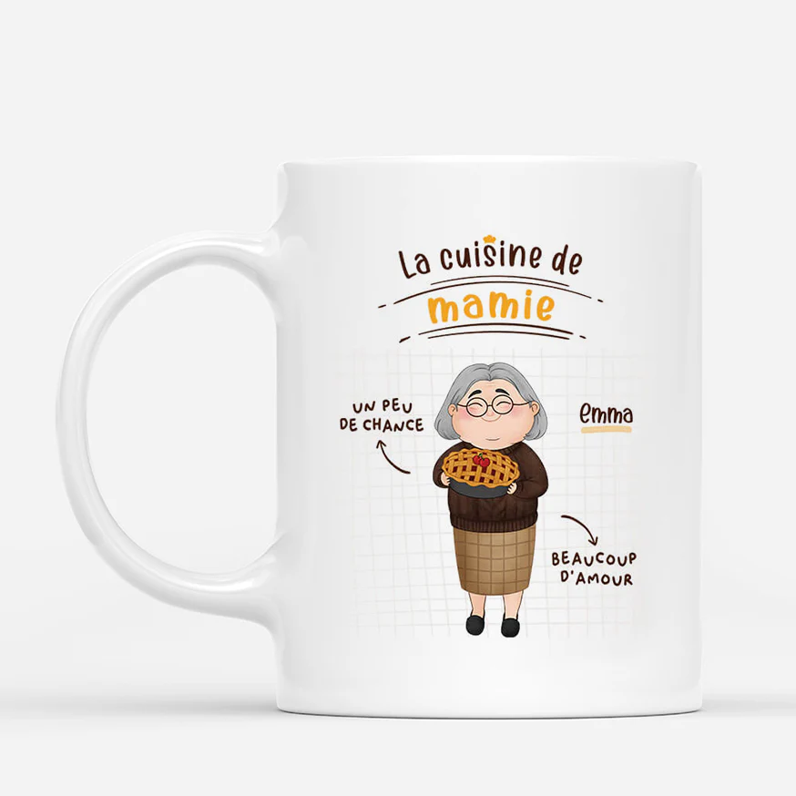 Tasse Personnalisée Mamie – La Cuisine de Mamie