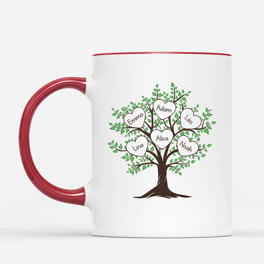 Mug Arbre De Vie Personnalisé – La Famille C’est Les Branches - Image 2