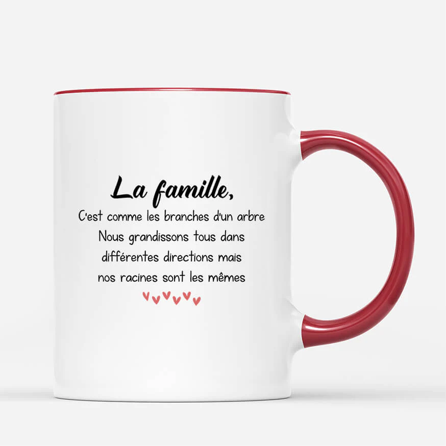 Mug Arbre De Vie Personnalisé – La Famille C’est Les Branches - Image 3