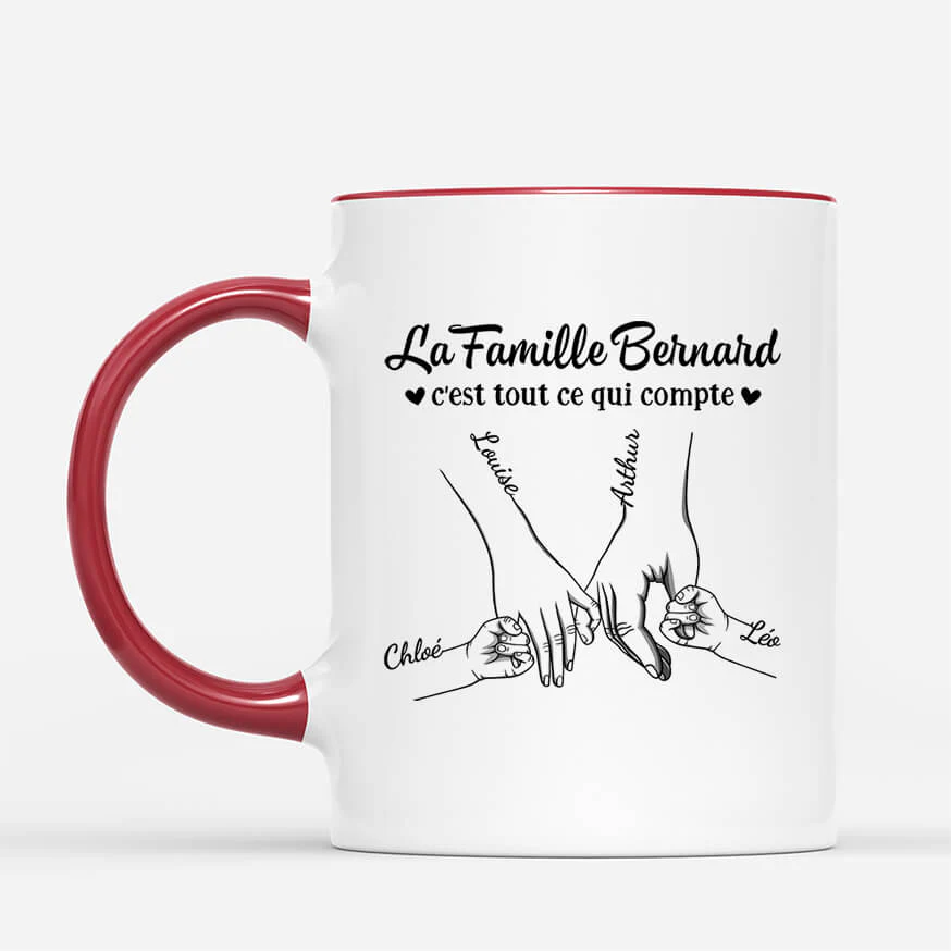 Tasse Famille Personnalisée | La Famille C'est Tout Ce Qui Compte - Image 2