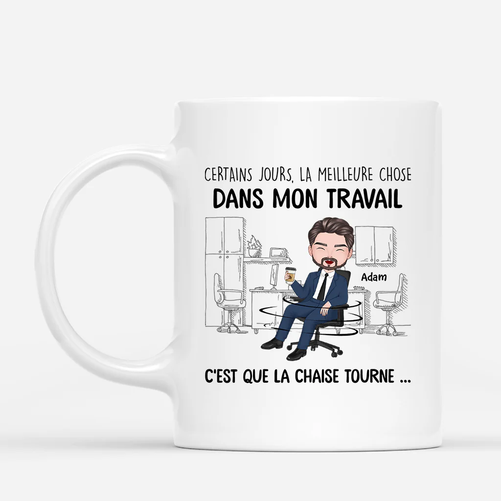 Mug personnalisé collègue - La meilleure chose du travail