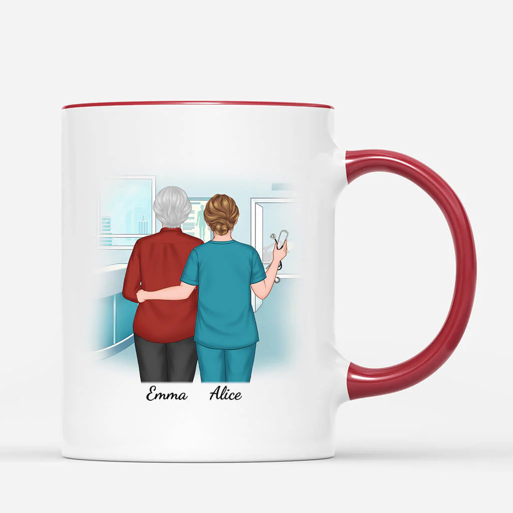 Tasse Personnalisée Pour Maman | La Meilleure Maman Élève Une Infirmière - Image 2