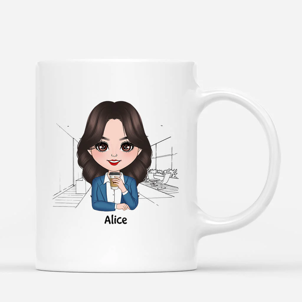 Tasse personnalisée collègue - Le travail sera tellement ennuyeux sans toi - Image 3