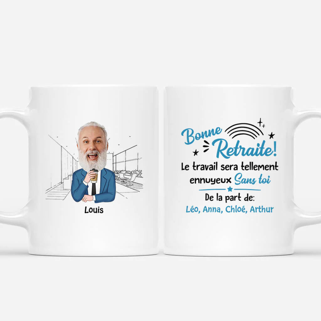 Mug personnalisé collègue - Le travail sera tellement ennuyeux sans toi