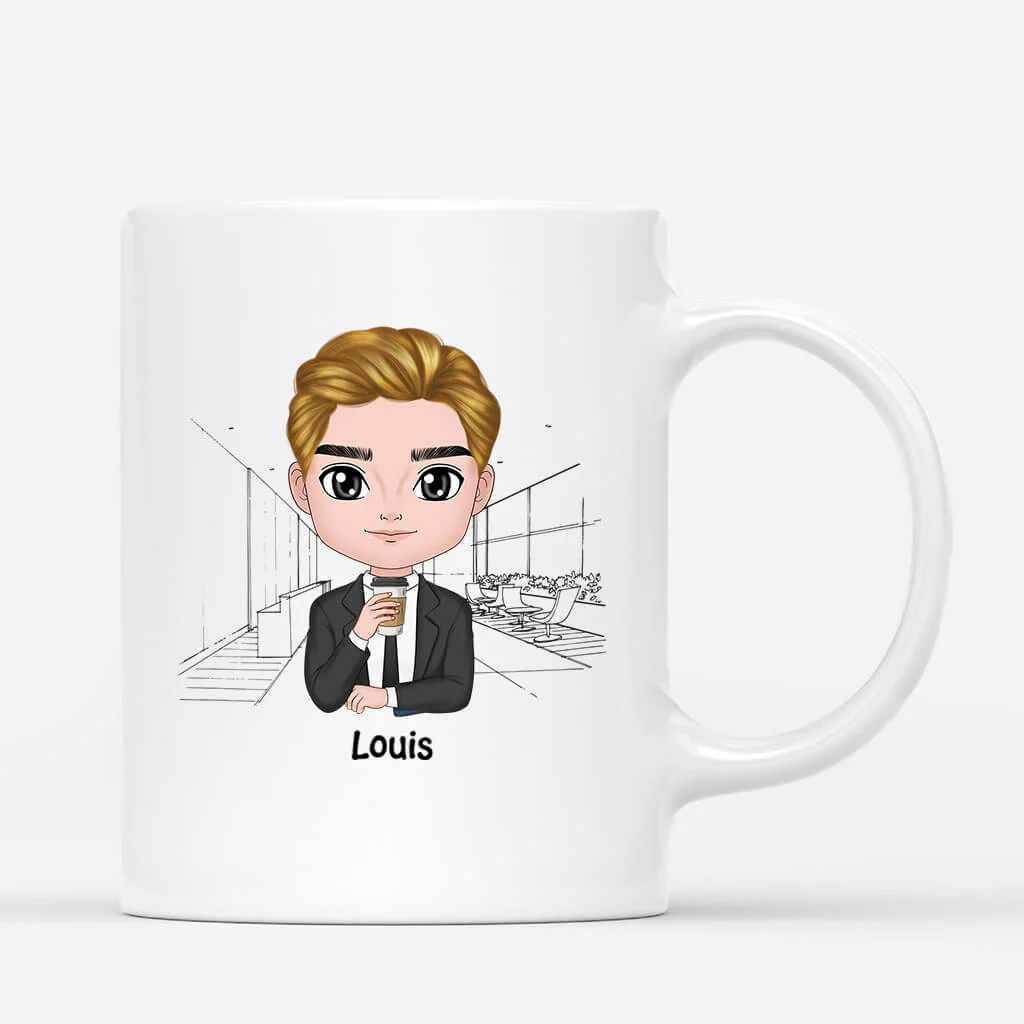 Mug personnalisé collègue - Le travail sera tellement ennuyeux sans toi - Image 3