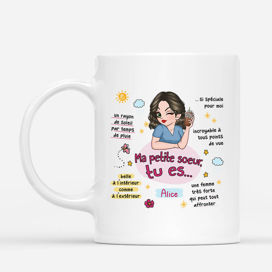Mug Meilleure Amie Personnalisé | Ma Sœur Tu Es Irremplaçable - Image 2